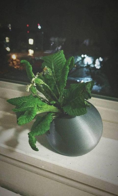 Flat Bottom Sphere Planter