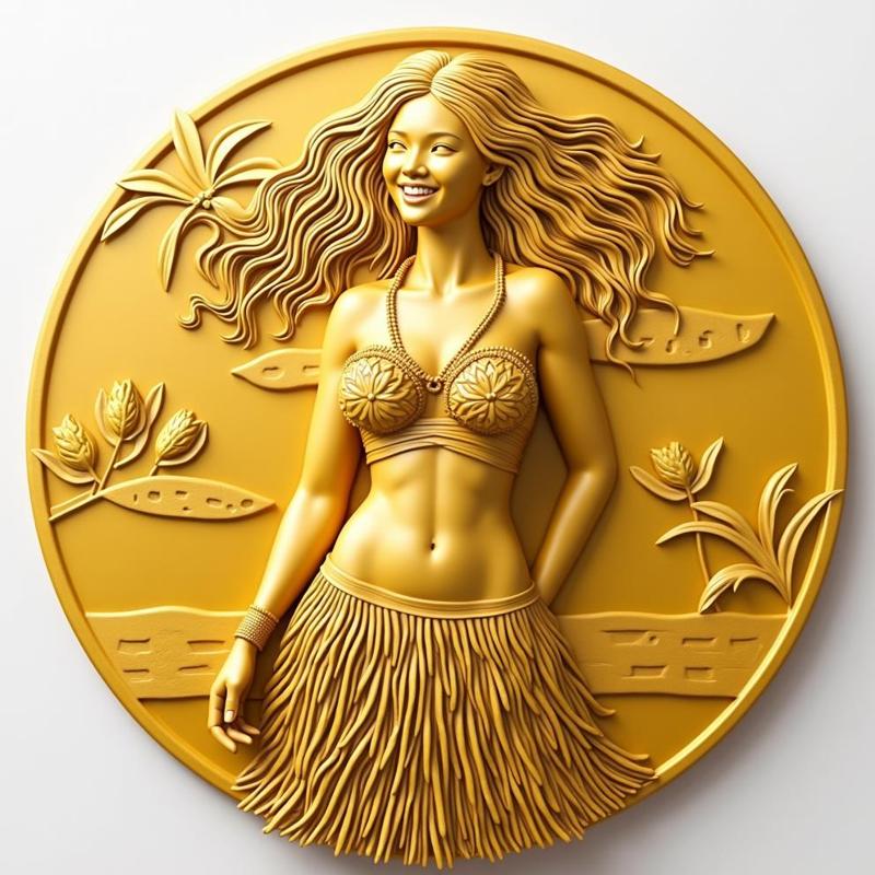Coin 48 Hula Girl