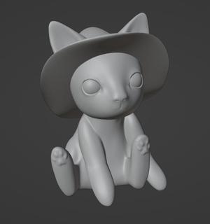 Kitty witch halloween