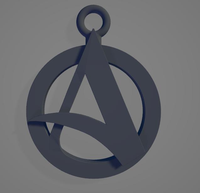 Atheist keychain
