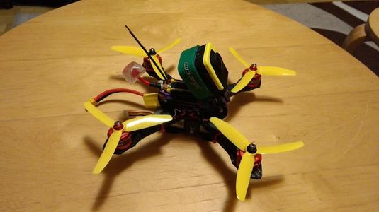 Purple 215 VTX "backpack", SJCAM M10 mount