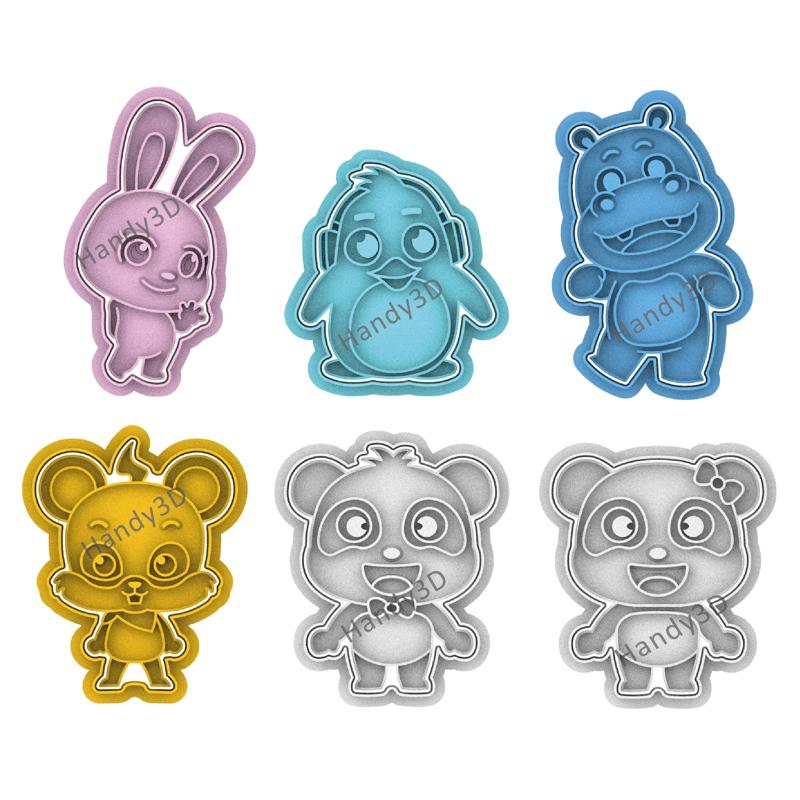 babybus characters COOKIE CUTTER pack