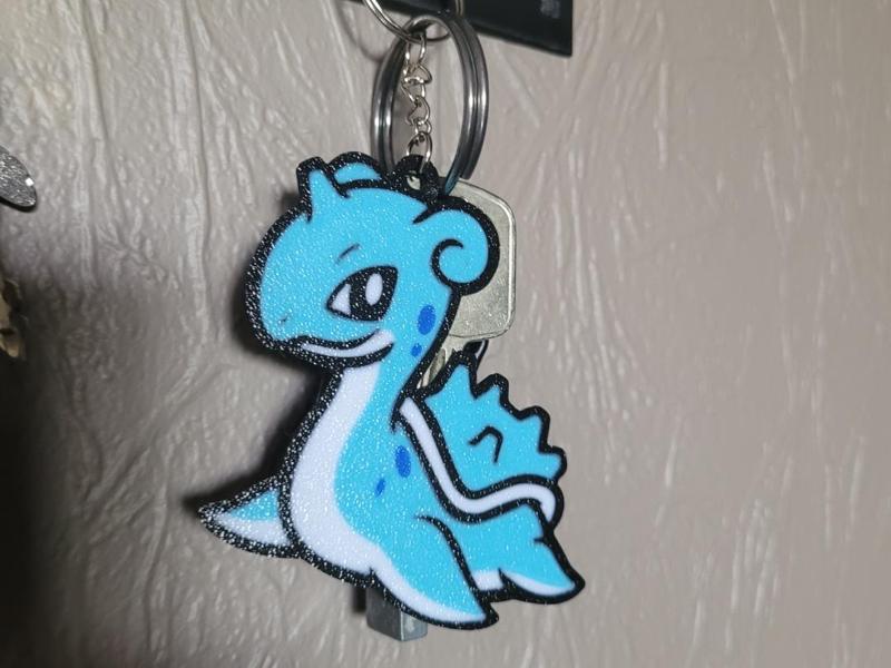 Lapras Pokemon keychain