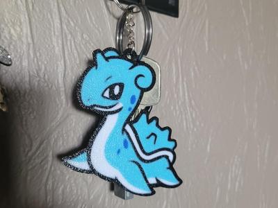 Lapras Pokemon keychain