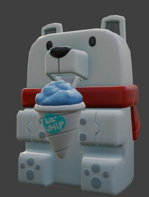 Square Polar Bear - Cute Geometric Animal 3D Print STL