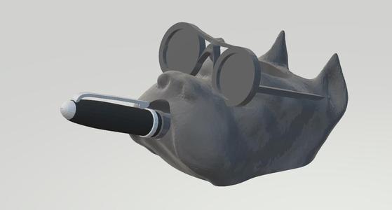 POT MAJORDOME DOG pitbull