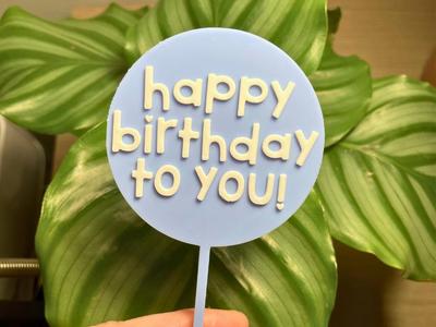 “Happy Birthday To You!” Plant Gift Sign