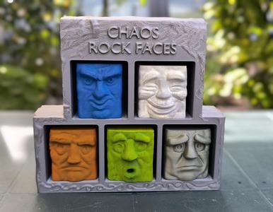 CHAOS ROCK FACES - VOLUME 1 - THE ROCKED FACES - MODULAR FIGURES + COLLECTOR'S BOX