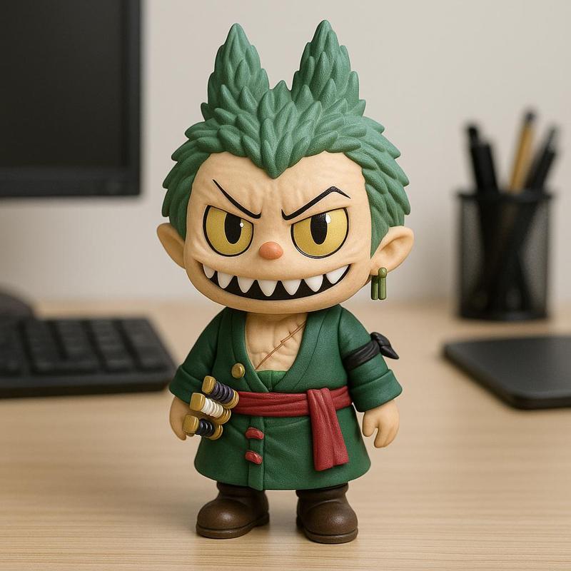 Labubu - Roronoa Zoro statue - One piece - 3D print