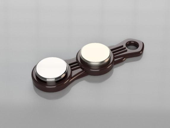Holder for 2 iButton key button. Ver.2 - Art Deco