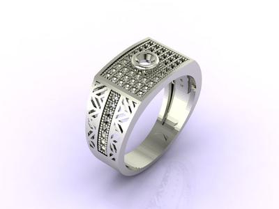 Gents Ring - Mens Ring STL READY FILES  Jewelry Rings For Men