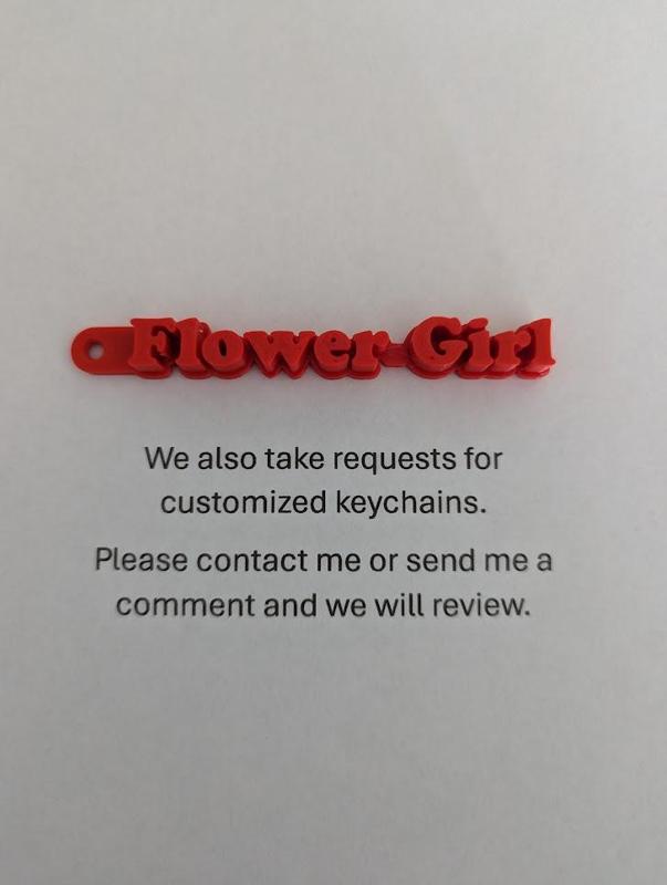 Flower Girl Keychain