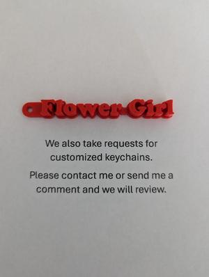 Flower Girl Keychain