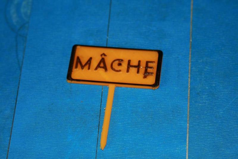 Panneau potager Mâche