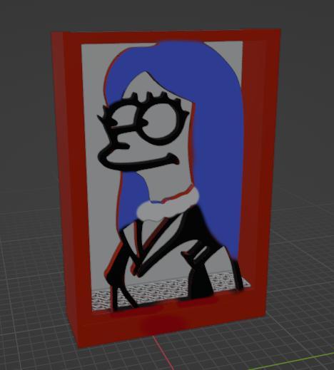 SPONGE STAND / MARGE SIMPSON LETTERS