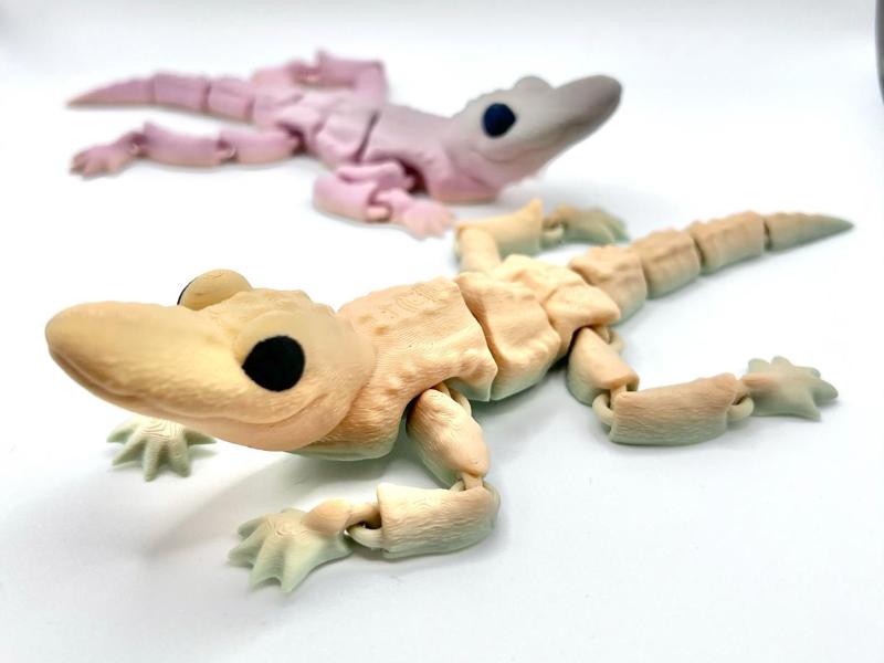 Cute Flexi Baby Gator Alligator Articulating Toy