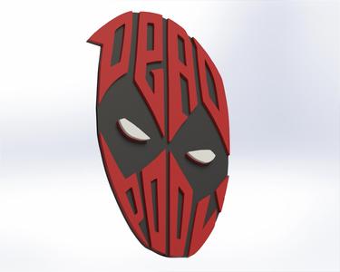 Deadpool Wall Plate Sign (<2 Hr. Print)