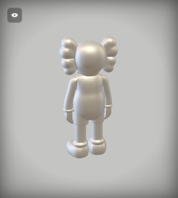 KAWS-Inspired Companion Figure – Minimalist Art Toy