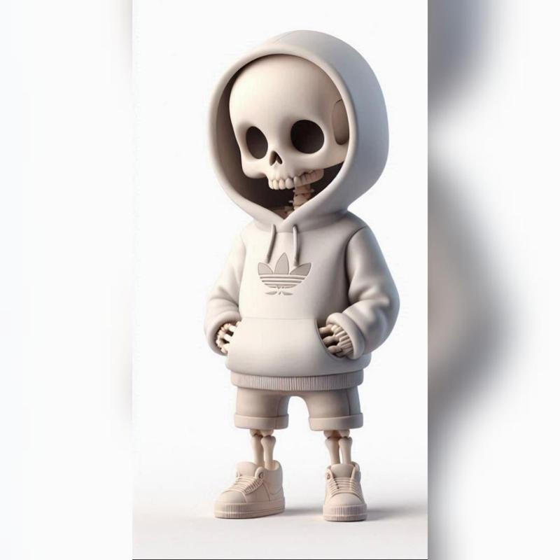 Urban vibes / urban Skeleton 12 / art toy / Halloween / Magic Makes