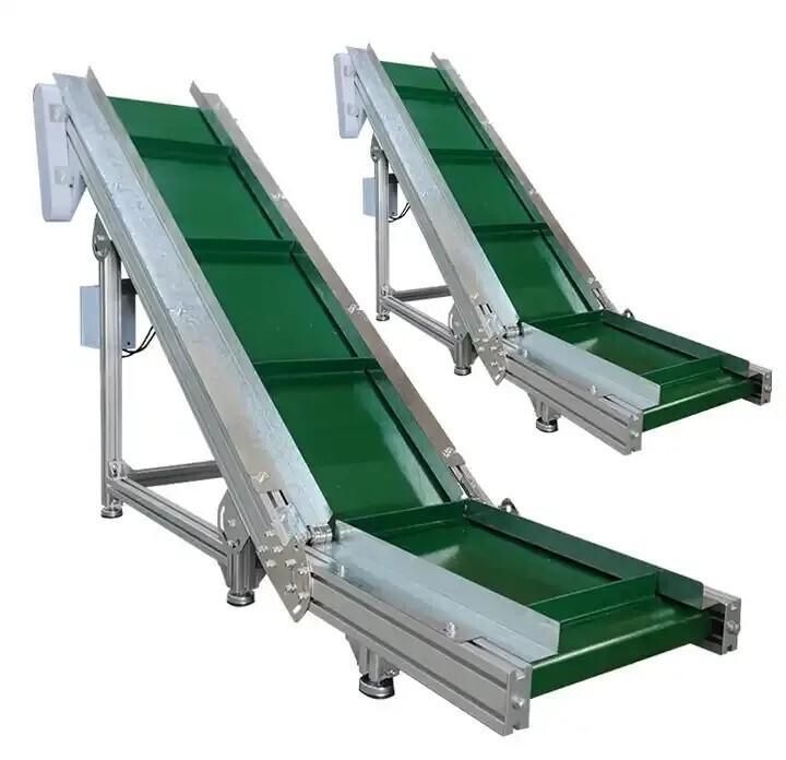 customizable electric climbing PVC belt conveyor system