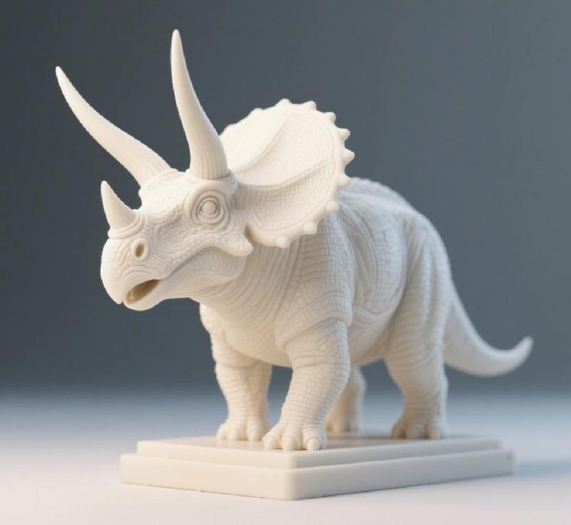 107 Minimalist Triceratops - Ivory-Style Dinosaur Sculpture, raptor, dinosaur, predator, triceratops, t-rex, animal, statue, sculpture, collectible, creature, magic, poodle, bear, dragon, dnd, cat, monster hunter, dog