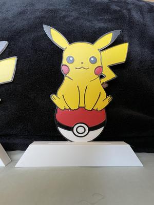 Pokemon TCG Pikachu WITH POKEBALL themed Card Display - PSA