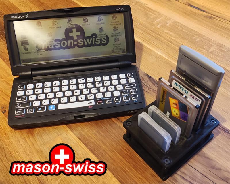 PCMCIA, CF Card holder for vintage handehelds, pocket pc, palmtop, etc.