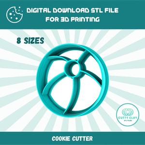 CUTTY clay stl beach water ball imprint cookie cutter for cookies and coasters making, stl file to download for 3d printing