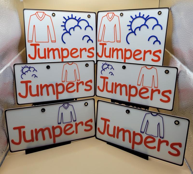 Picture Draw Labels for Kids x 24 Jumpers (Learning Aid)