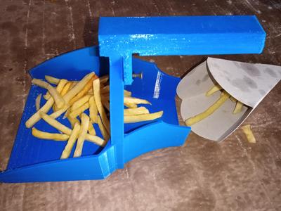 Potato chip cone filler funnel - Potato chip cone filler funnel