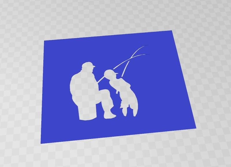 fishermen stencil