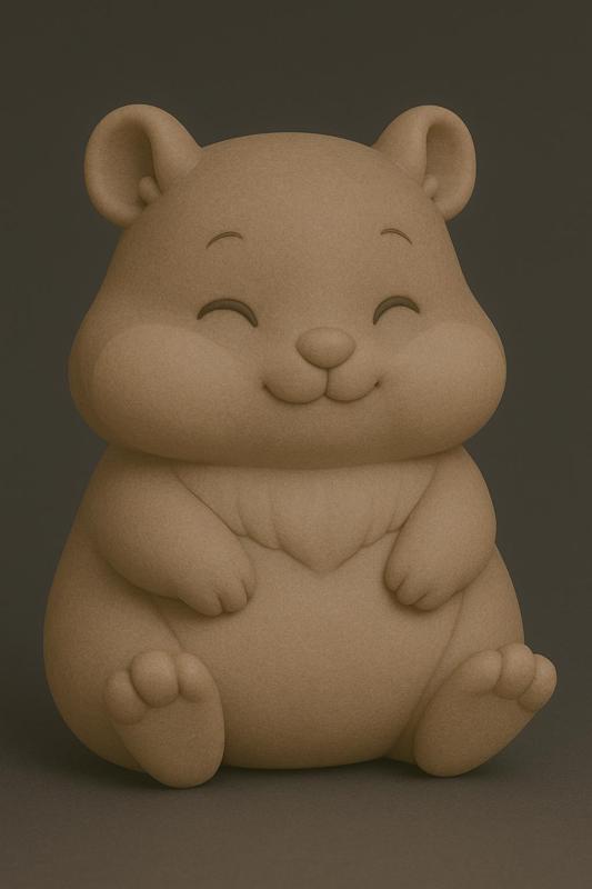 🐹 Kawaii Hamster Figurine - 3D Printable STL File