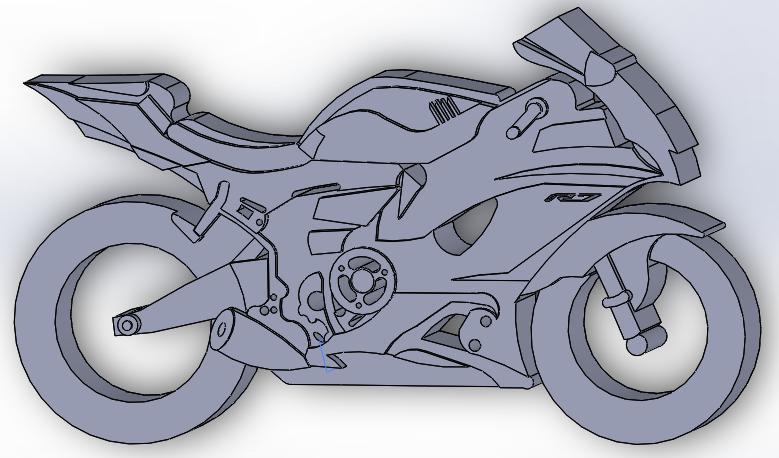 Yamaha R7 wallart