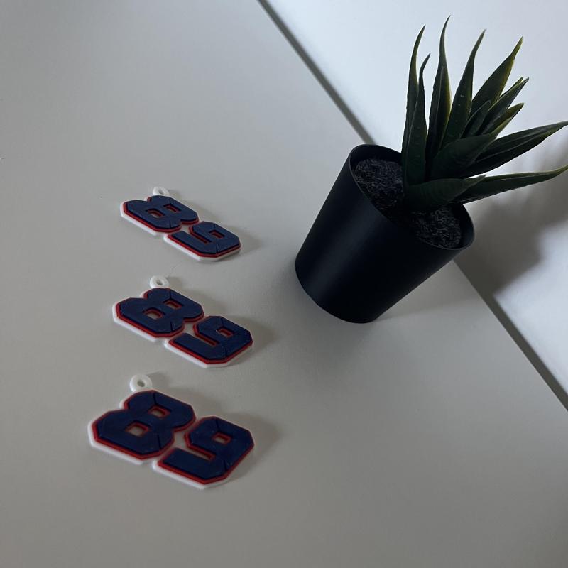 JORGE MARTÍN 89 (MOTOGP) KEYCHAIN