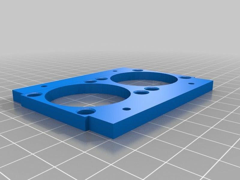 Flashforge cooling duct adapter plate 2x 40mm fans