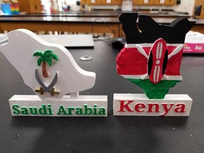 Stand Up Maps of Countries 2017