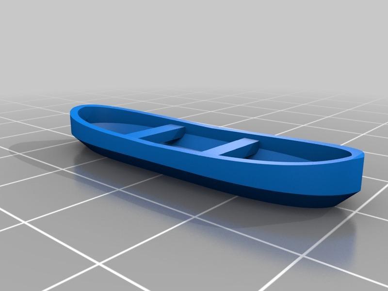 Canoe scale model H0