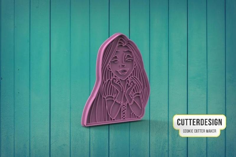 Princess Rapunzel Cookie Cutter M1