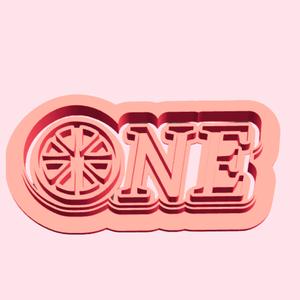 cookie one orange 1st birthday