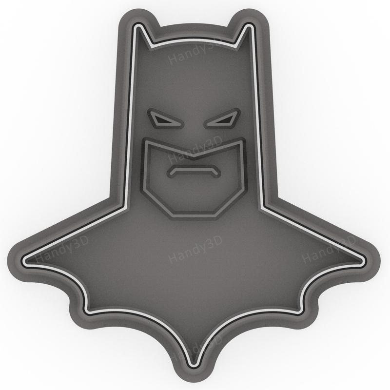 Batman Bust Cookie Cutter 10cm