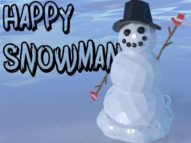 A Happy Little Snowman