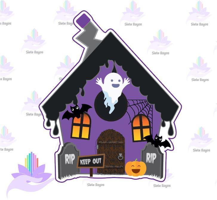 Halloween Cookie Cutter / Horror House with and without Fireplace