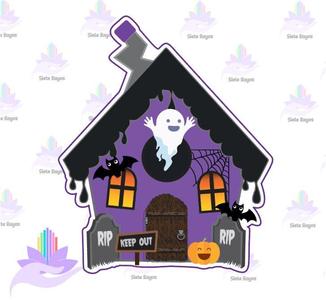 Halloween Cookie Cutter / Horror House with and without Fireplace