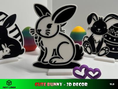 Cute bunny - 2d decor
