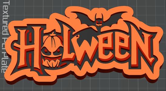 Scary Halloween sign / logo
