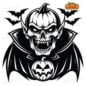 Pumpkin face Dracula