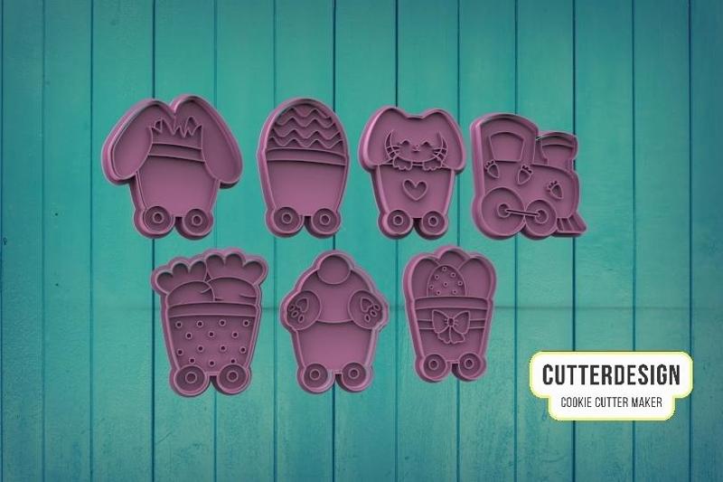 Easter Bunny Train Easter Bunny Train Cookie Cutter