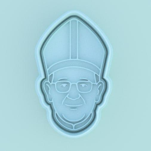 cutter + stamp of Pope Francis / pope francis cutter + stamp