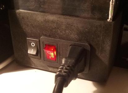 Power socket and switch for TronXY P802M