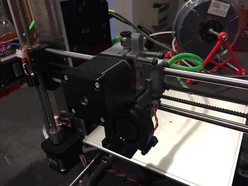 Prusa i3 extruder modified for MK8
